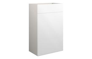 Clarence 500mm Standard WC Unit - White Gloss (Grey Cab)